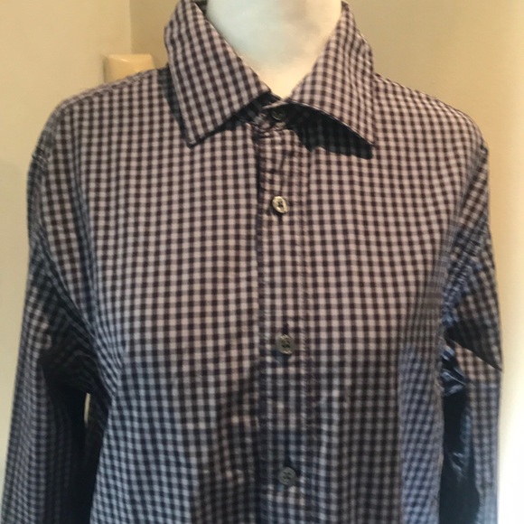 “GAP” Men’s Blue Gingham Shirt . - Picture 3 of 8
